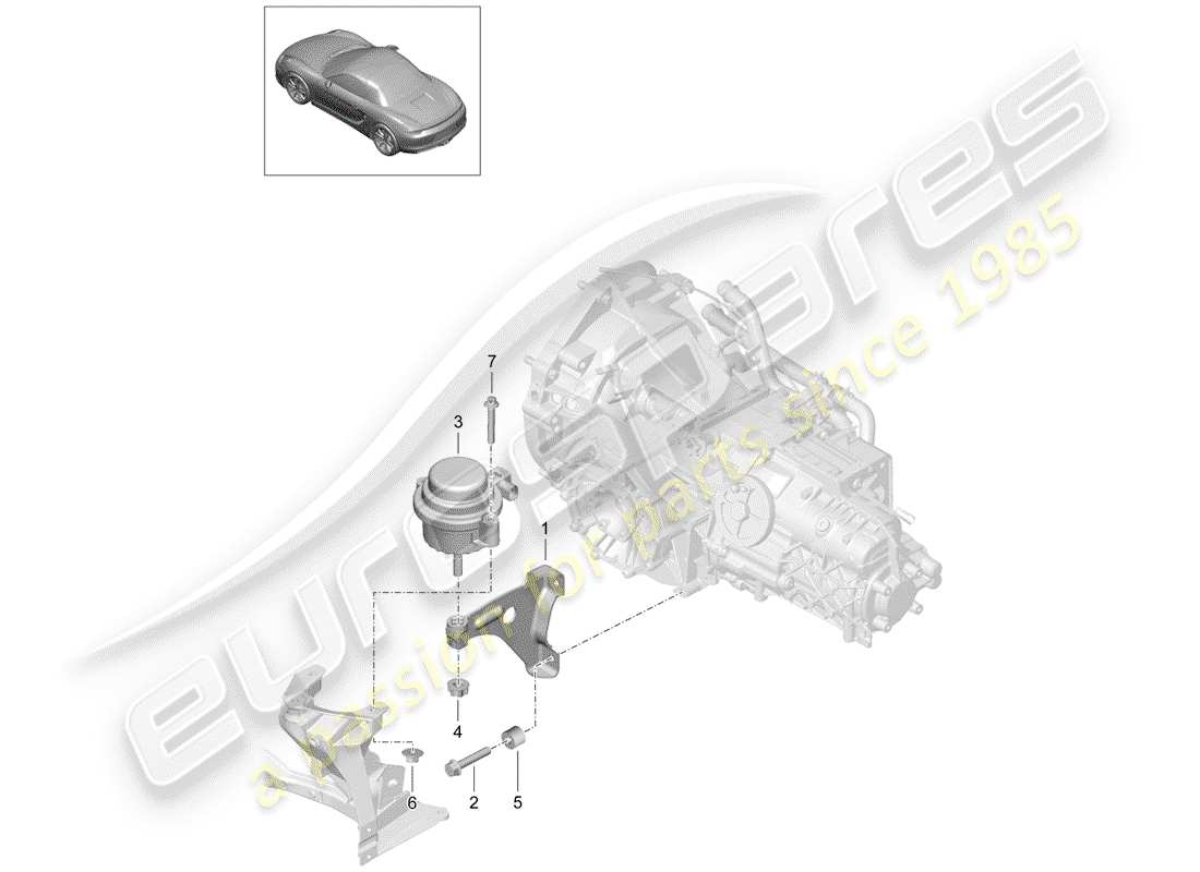 porsche 2012 (981 boxster) transmission suspension parts diagram