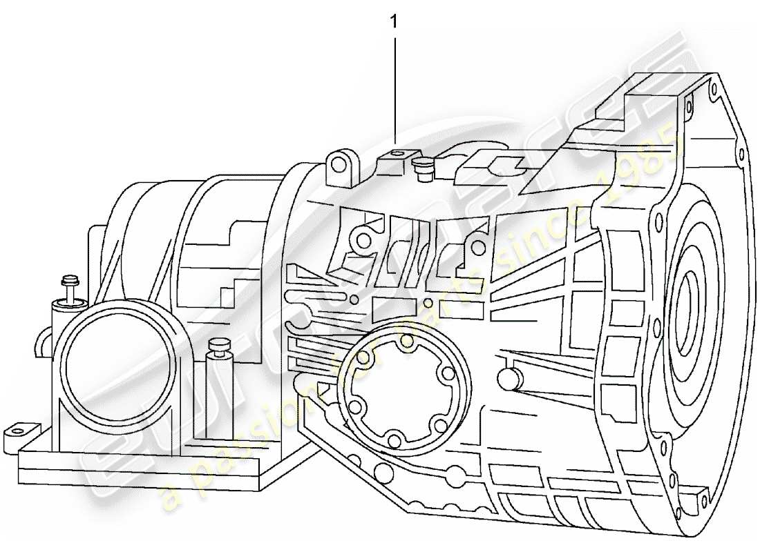 porsche 2008 (refurbished and exchange catalogue) automatic transmission part diagram