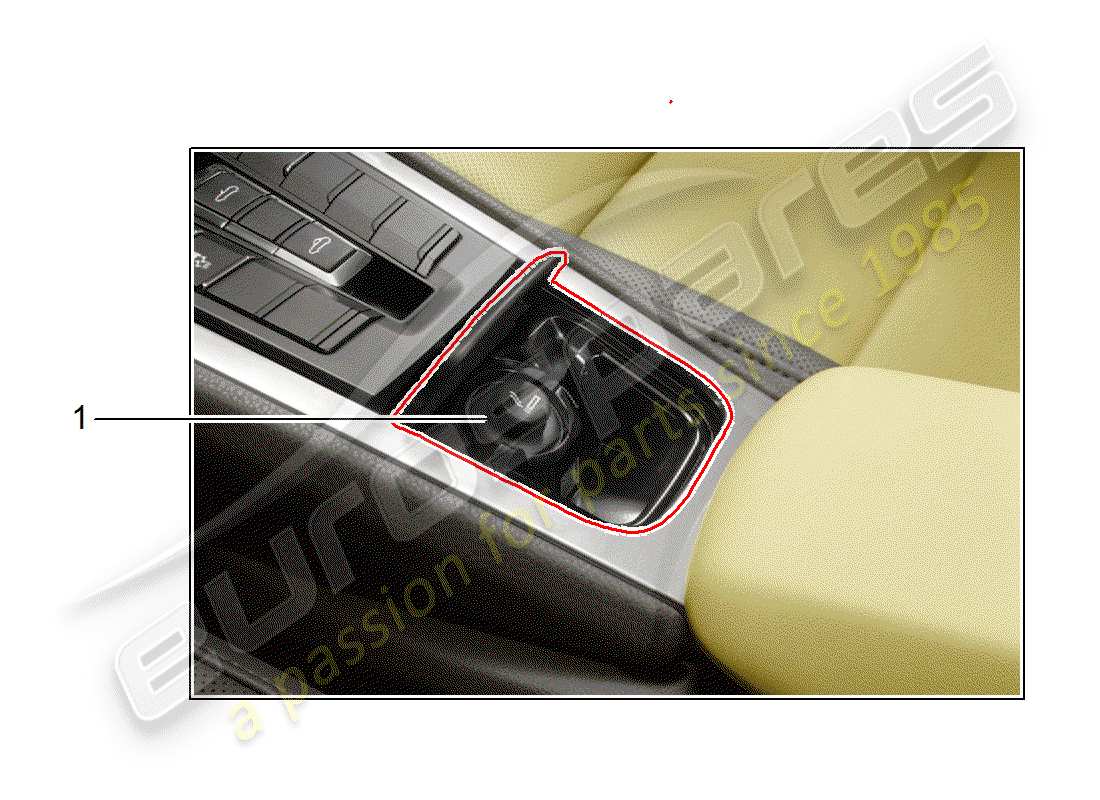 porsche 2016 (tequipment 98x/99x) smoker package part diagram