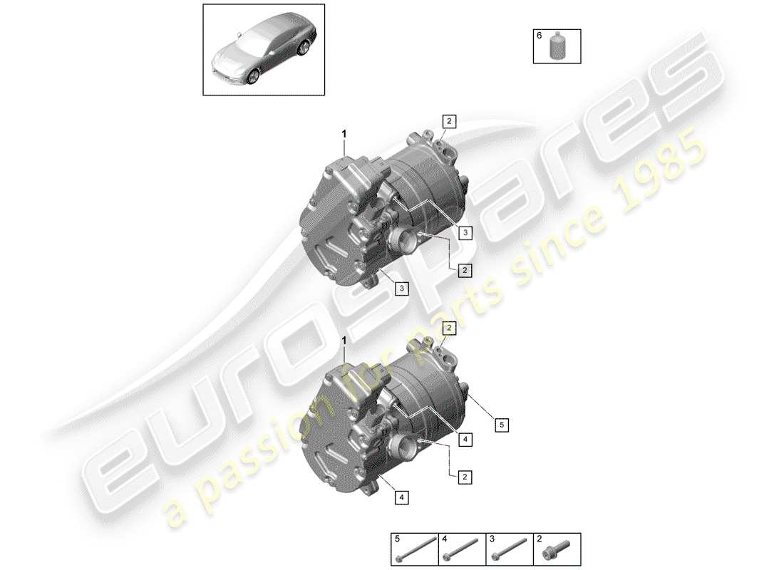 porsche 2017 (panamera 971-1) air conditioner part diagram