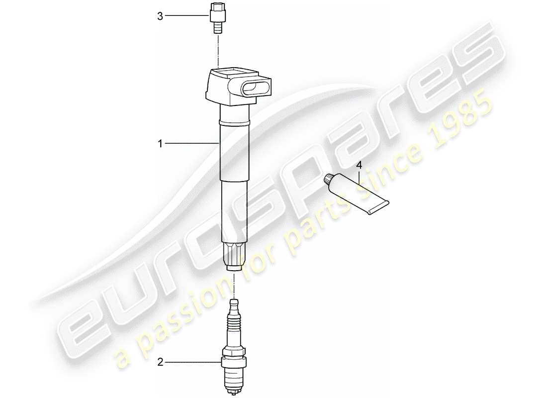 porsche 2016 (panamera 970) ignition system part diagram