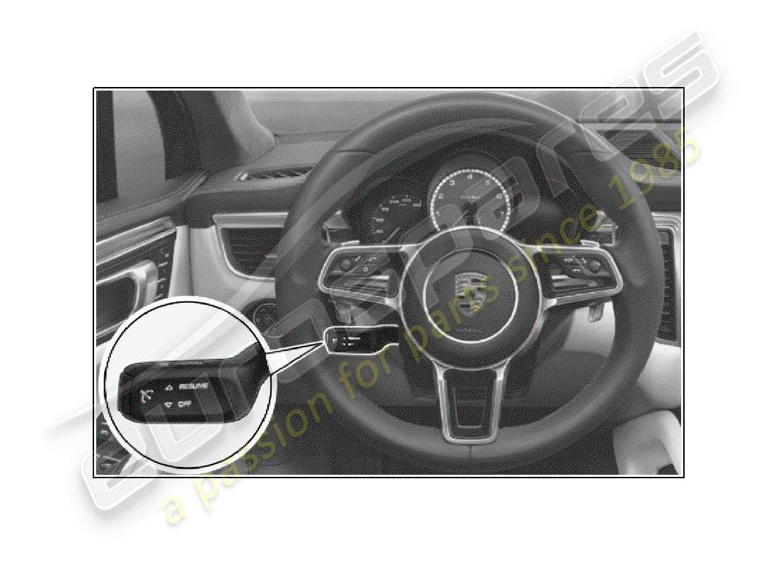 porsche 2014 (tequipment macan) cruise control system part diagram