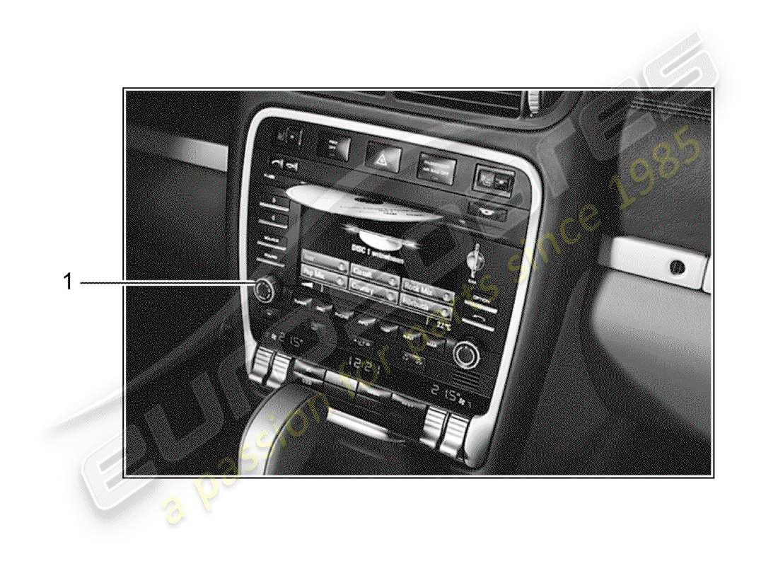 porsche 2011 (tequipment cayenne) navigation system part diagram