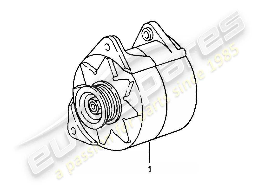 porsche 2008 (refurbished and exchange catalogue) alternator part diagram