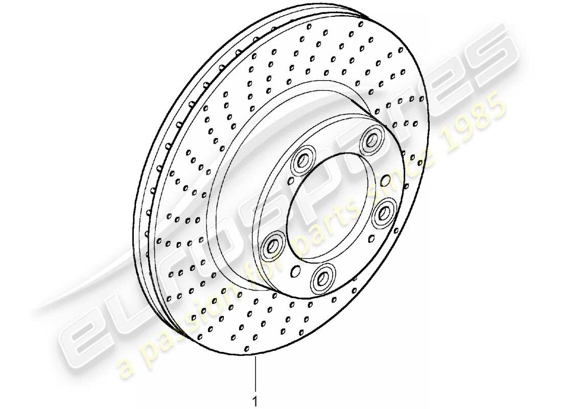 porsche replacement catalogue (2008) brake disc parts diagram