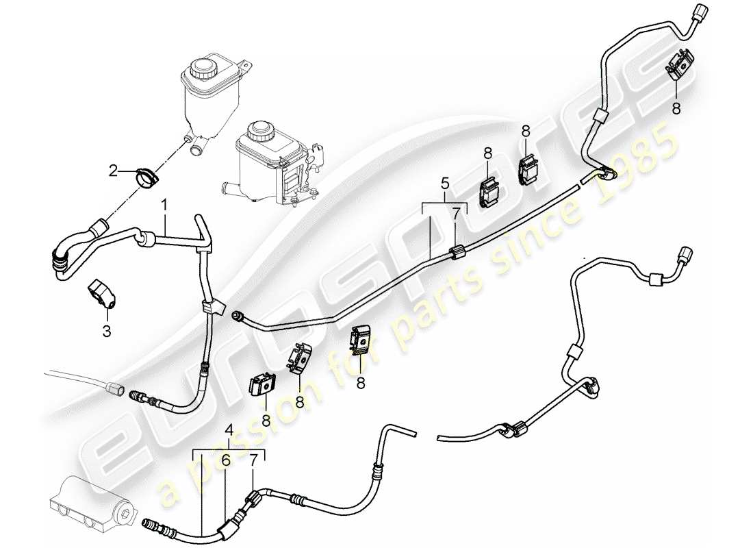porsche 2008 (cayenne e1 9pa) stabilizer part diagram