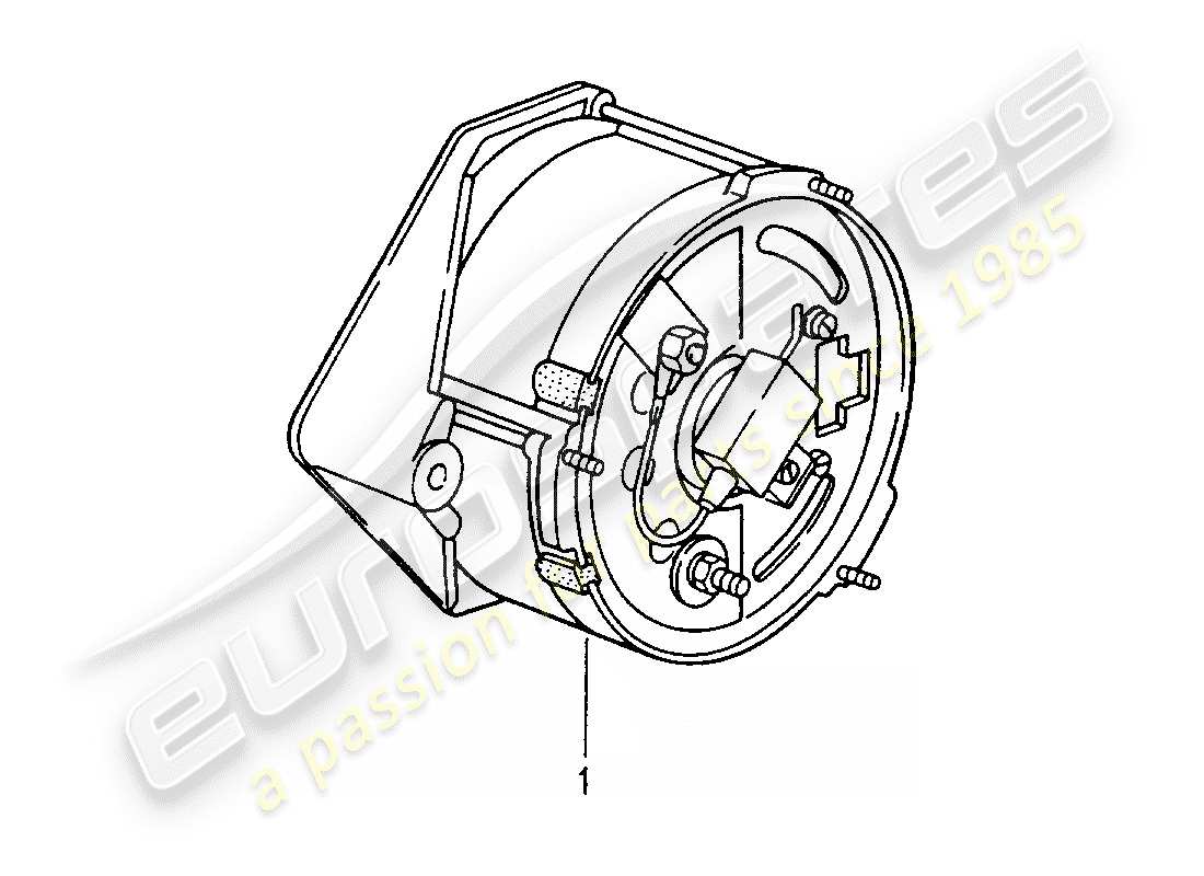 porsche 2008 (refurbished and exchange catalogue) alternator part diagram