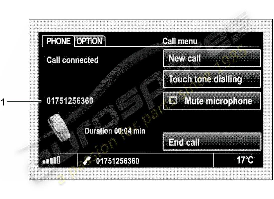 porsche 2005 (tequipment cayenne) installation kit part diagram