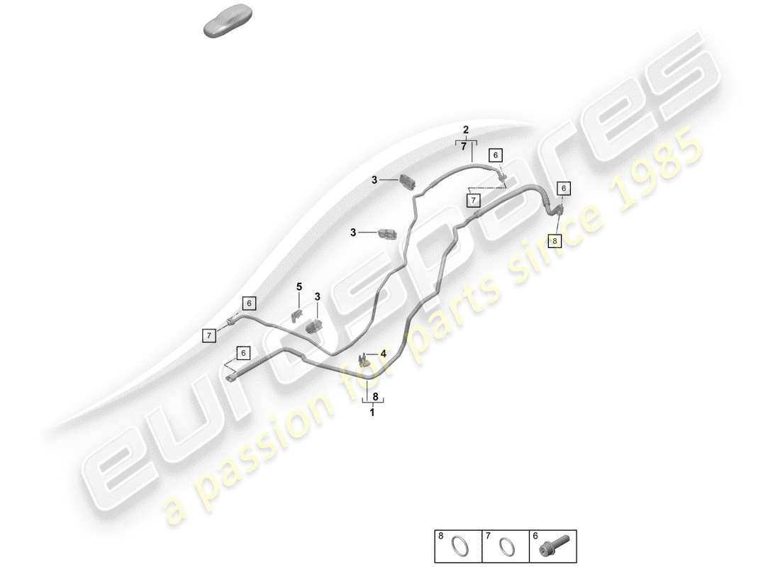 porsche 2019 (718 boxster spyder) air conditioner part diagram