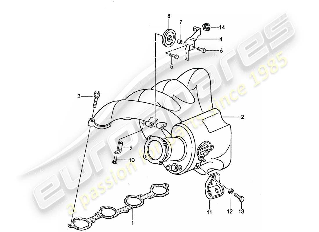 porsche 1994 (968) lh-jetronic - 2 part diagram