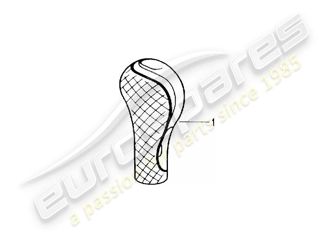 porsche 2000 (tequipment) selector lever part diagram