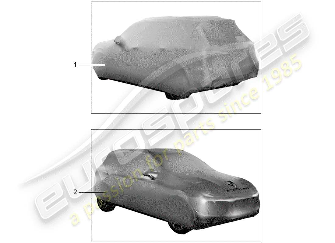 porsche 2014 (tequipment macan) cover part diagram