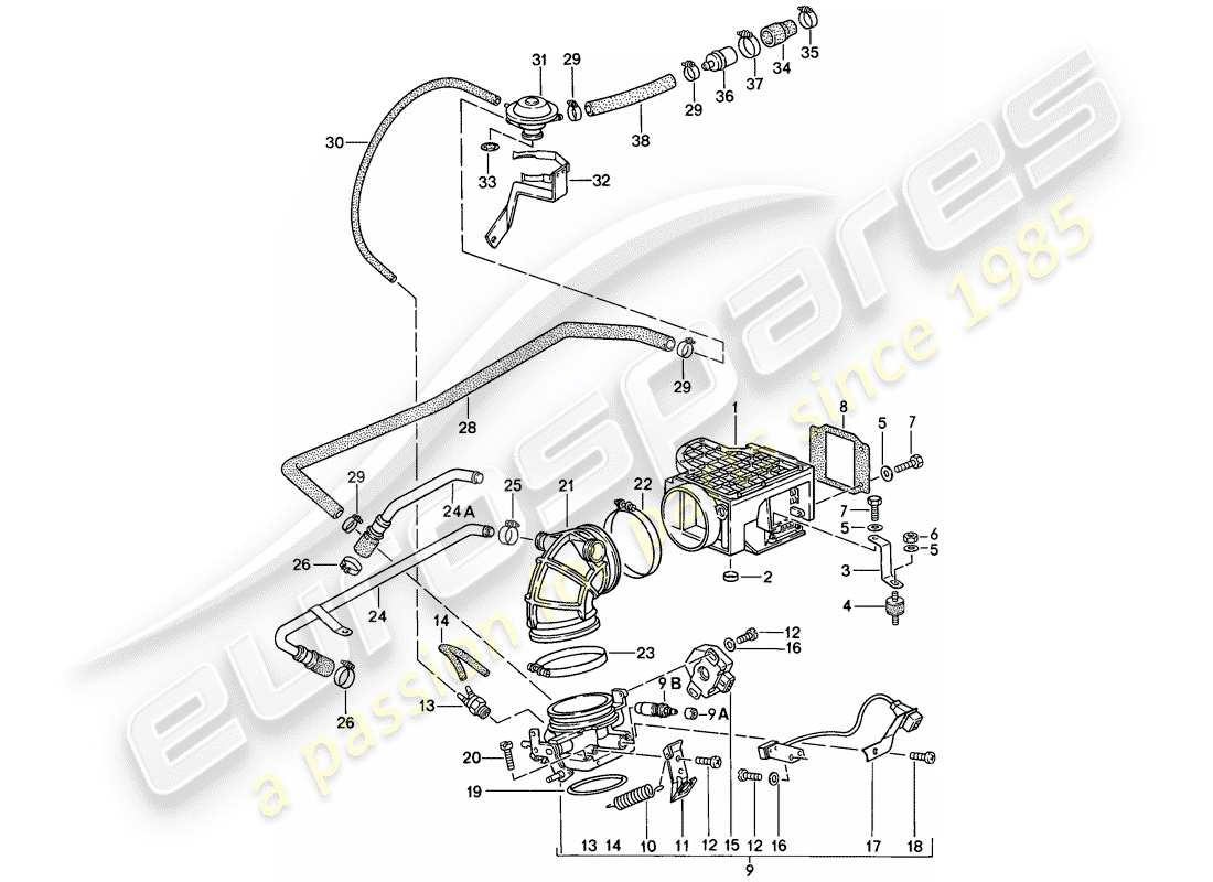 porsche 1985 (911) for - l-jetronic i part diagram