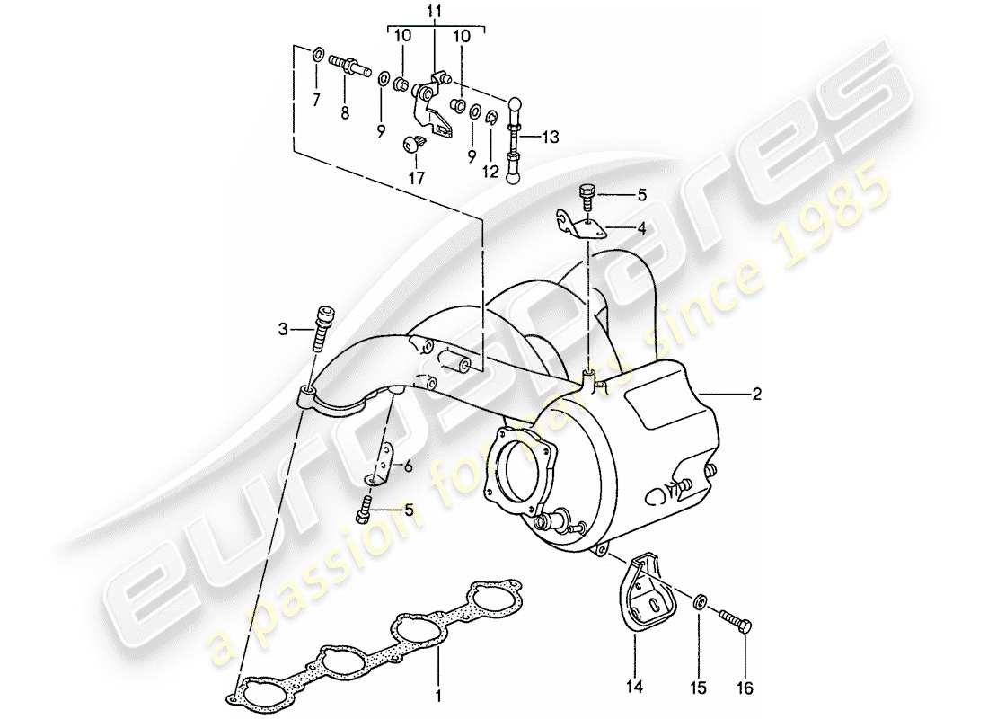 porsche 1991 (944) l-jetronic - 3 part diagram