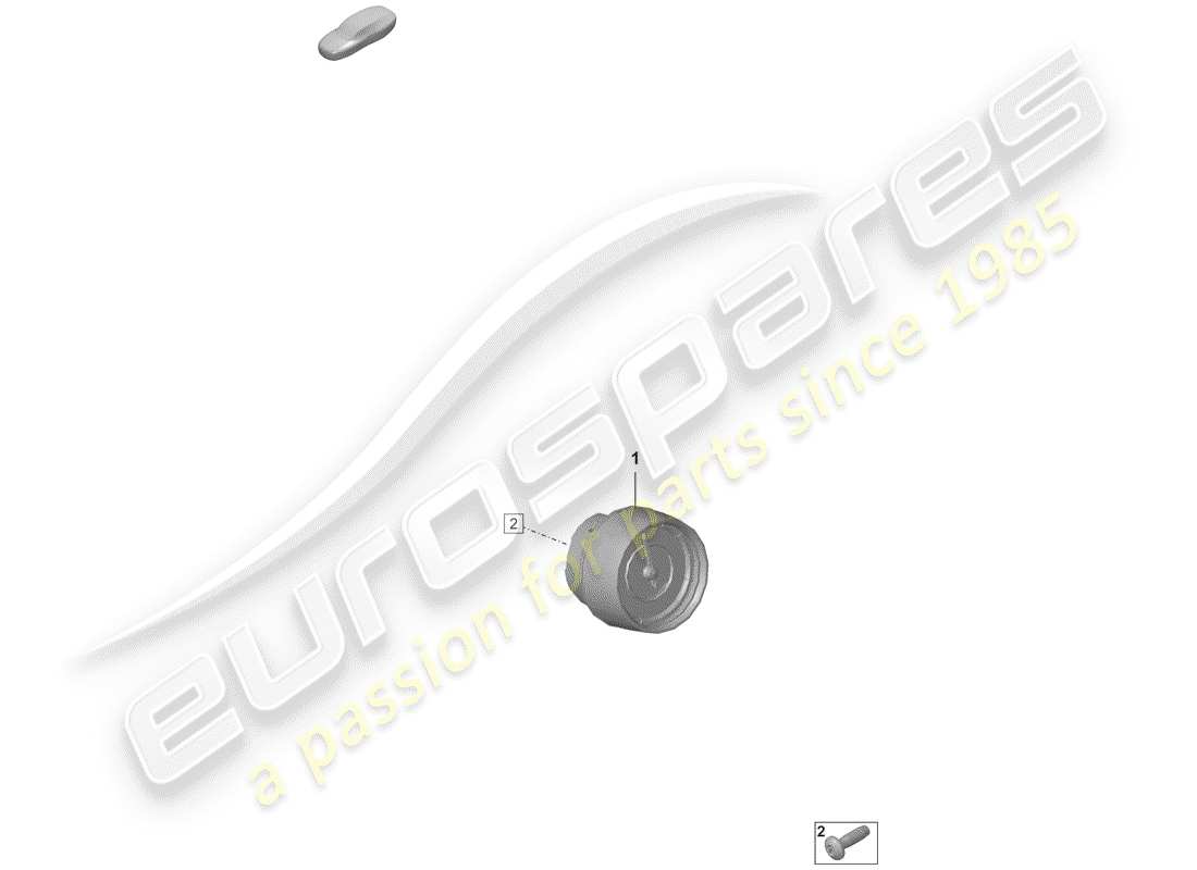 porsche 2019 (992-1) digital clock part diagram