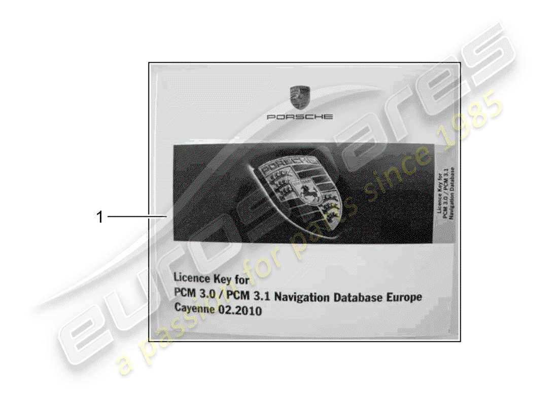 porsche 2006 (tequipment cayenne) navigation system part diagram