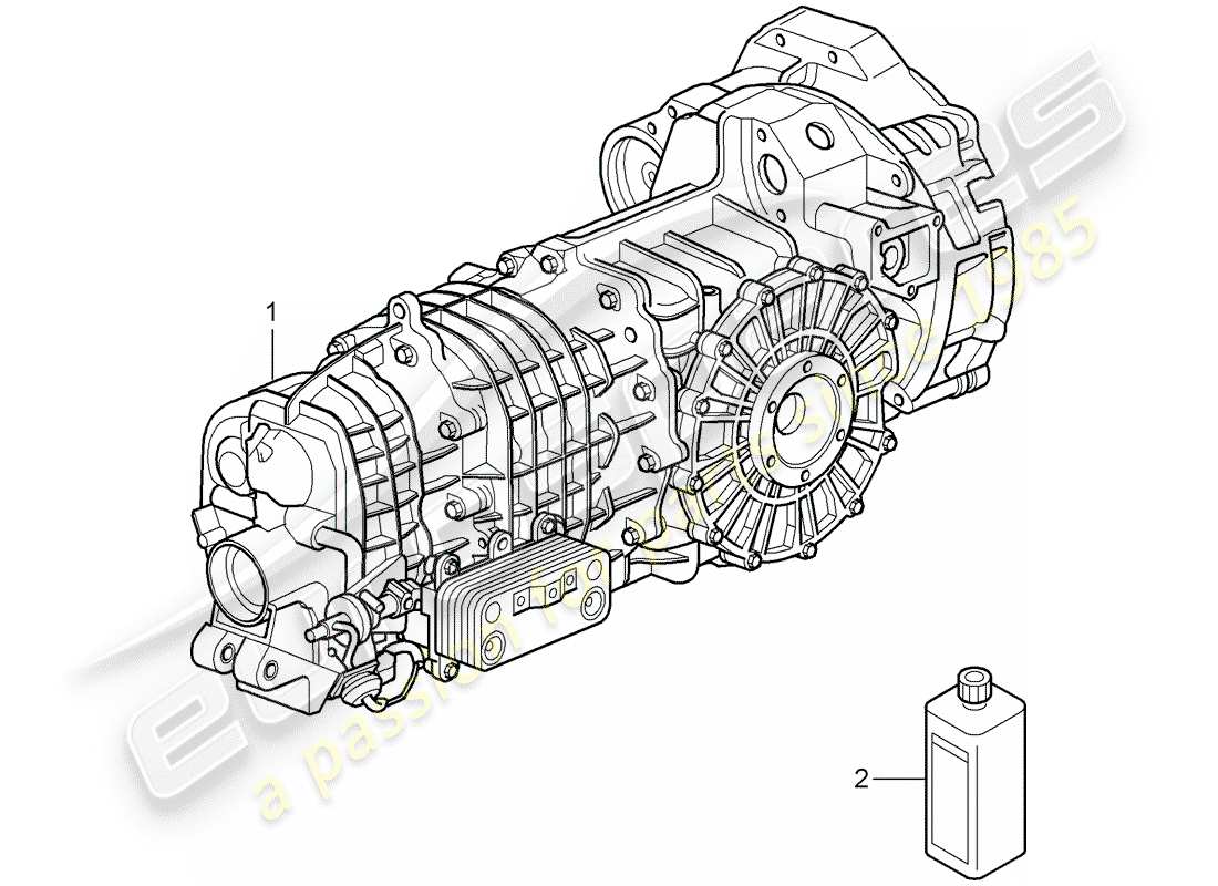 porsche 997 gt3 (2010) replacement transmission part diagram