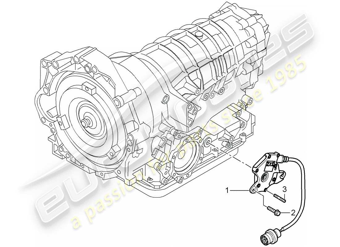 porsche 2008 (987 cayman) tiptronic part diagram