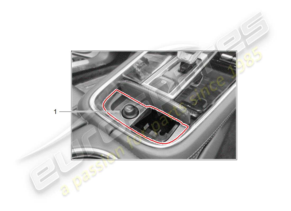 porsche 2013 (tequipment panamera) smoker package part diagram