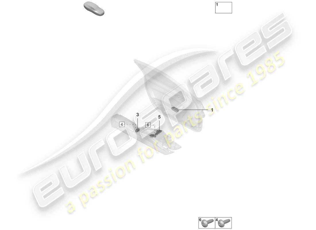 porsche 2019 (992-1) switch part diagram