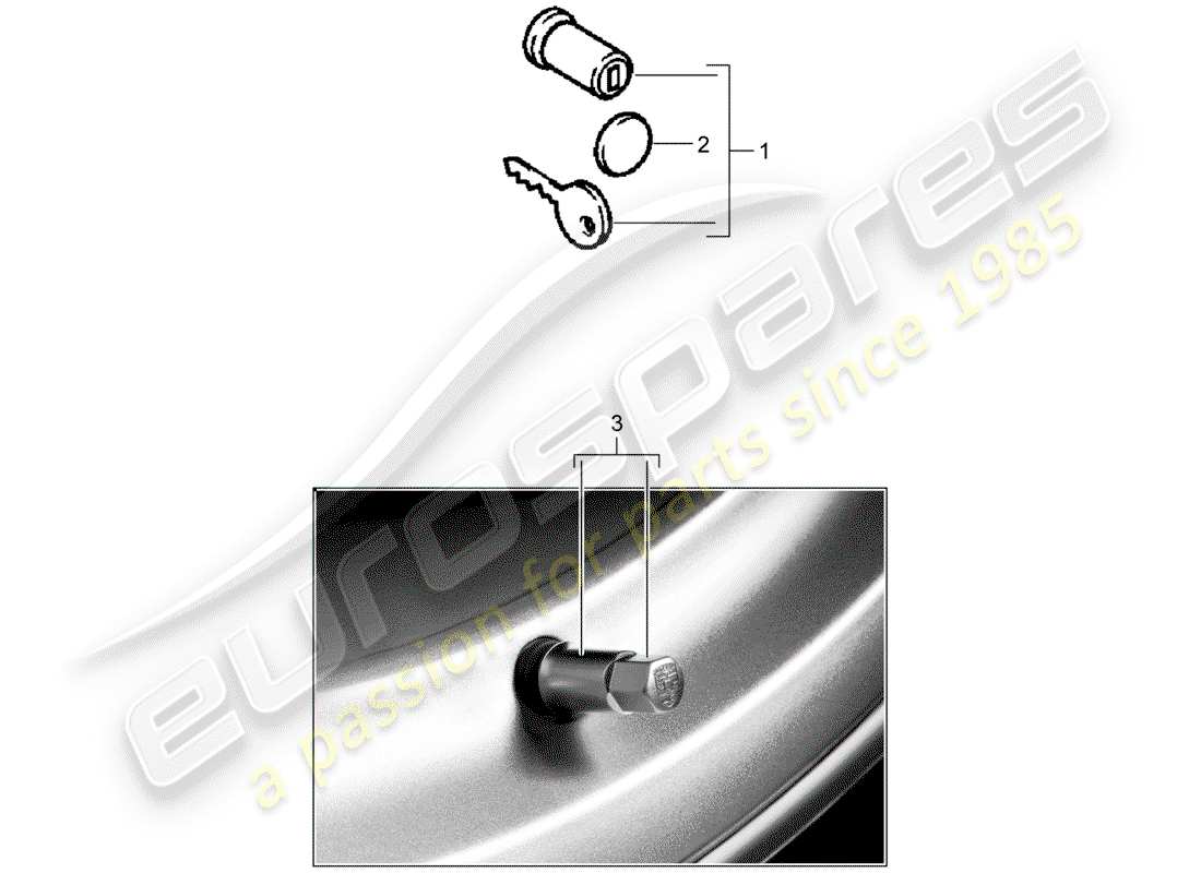 porsche 2011 (accessories) accessories and others part diagram