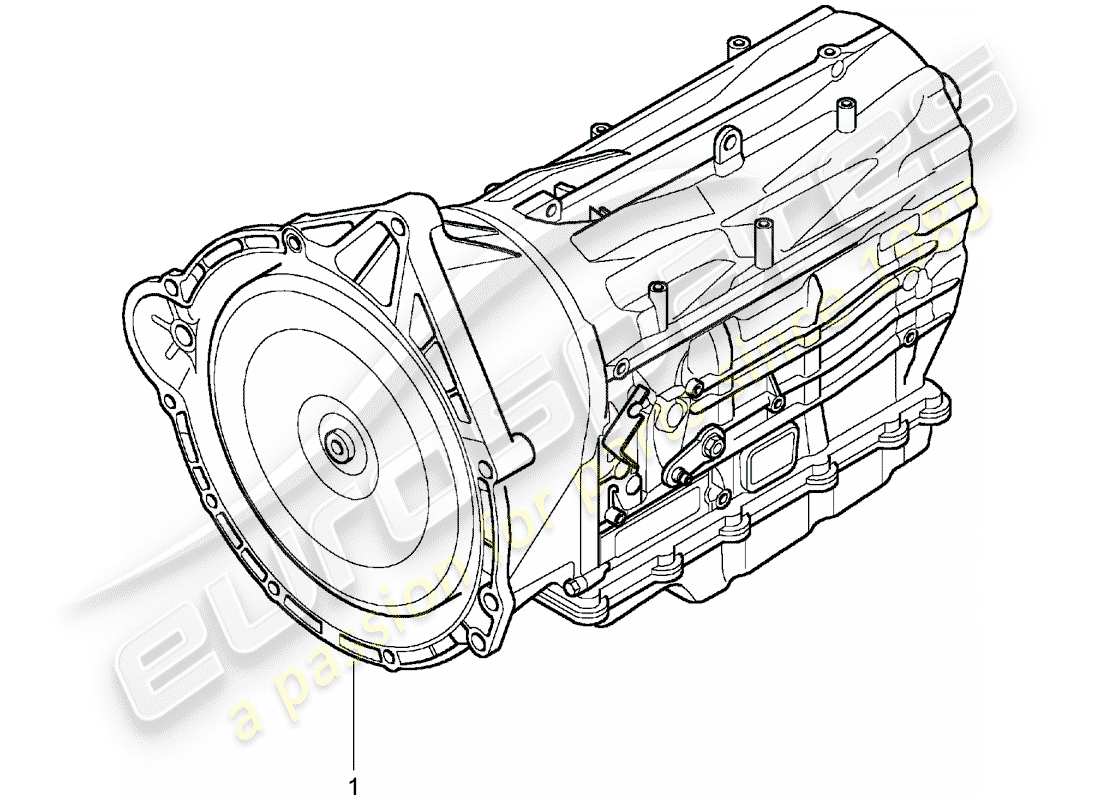 porsche 2008 (refurbished and exchange catalogue) replacement transmission part diagram