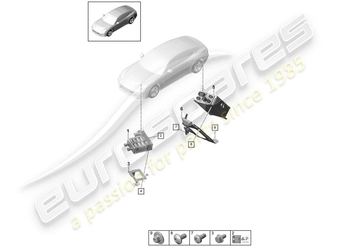 porsche 2018 (panamera 971-1) heater part diagram
