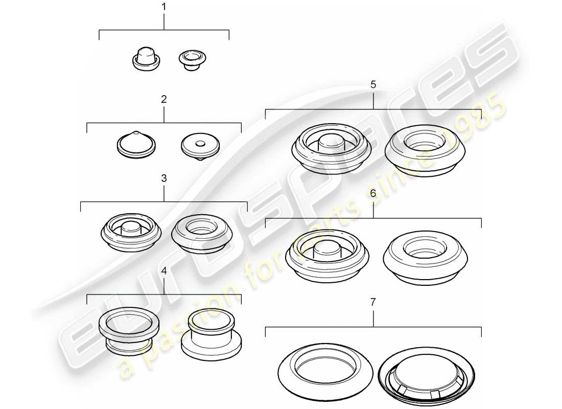 porsche 2009 (987 boxster) plug part diagram