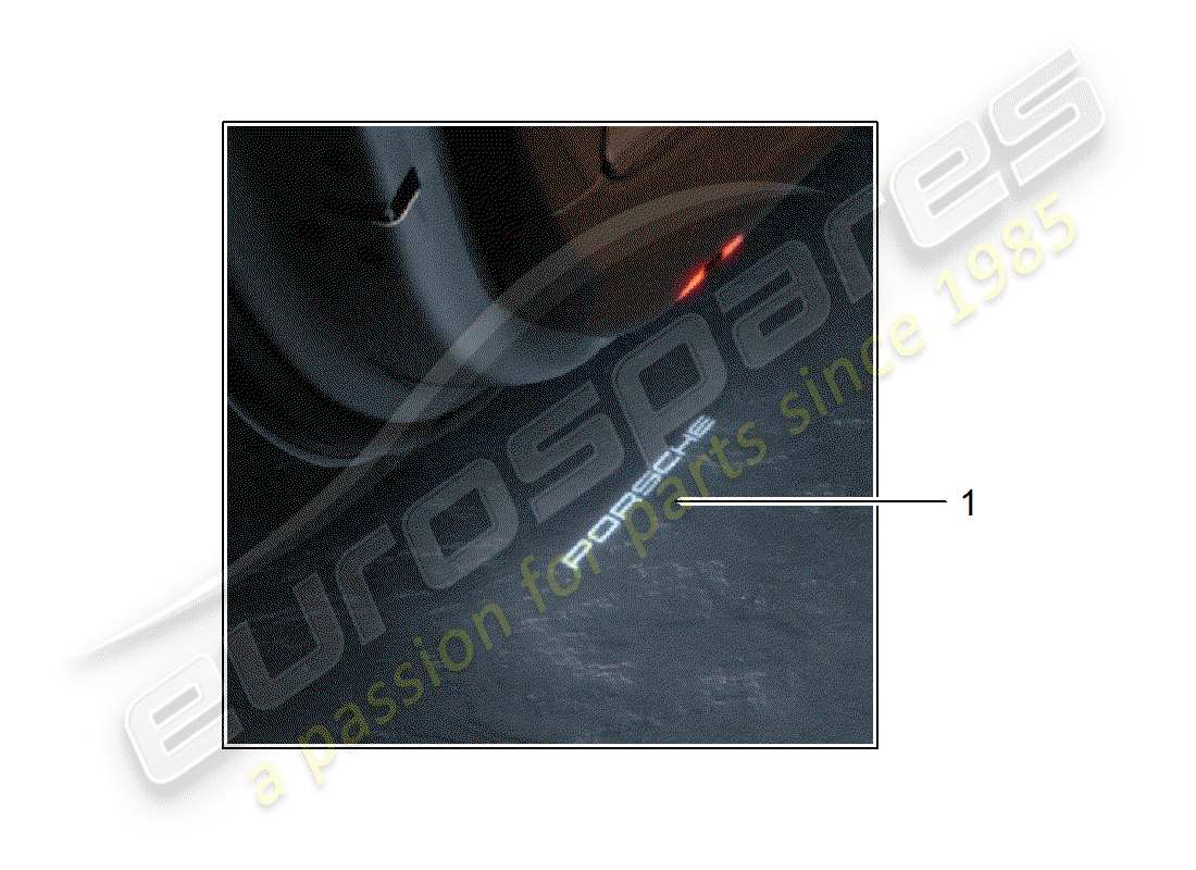 porsche 2020 (tequipment macan) led lamp part diagram
