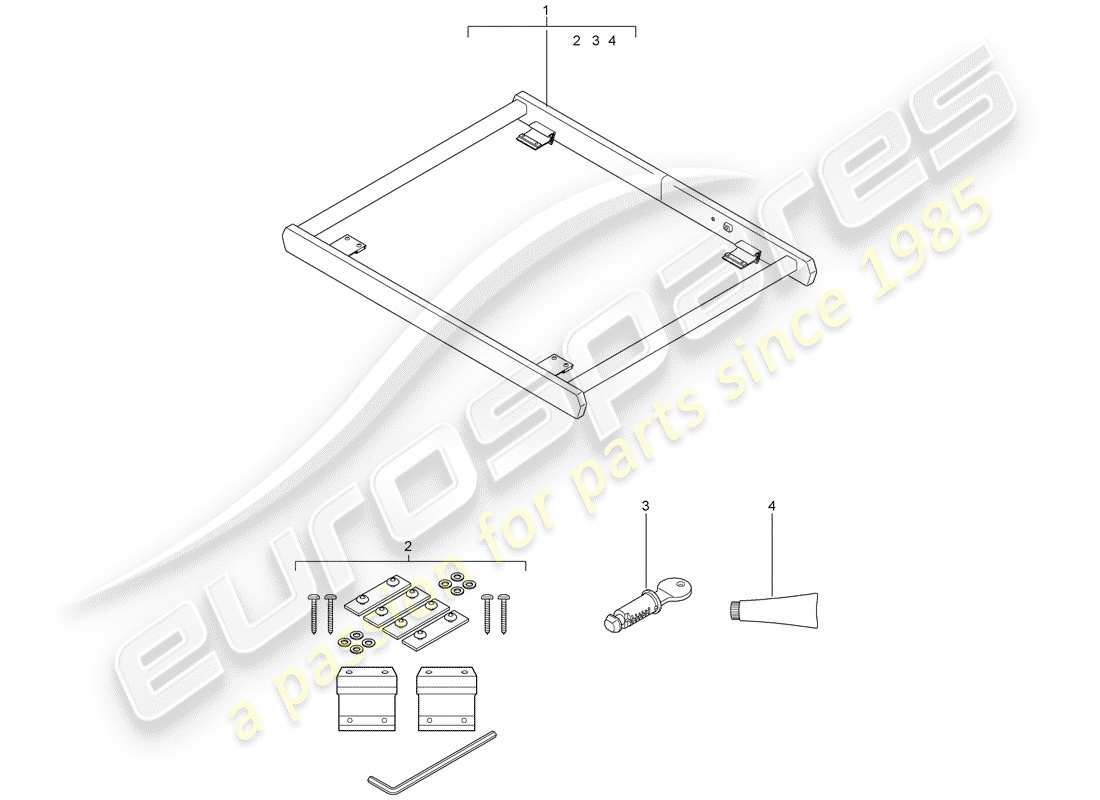 porsche 2004 (tequipment cayenne) loading aid for part diagram