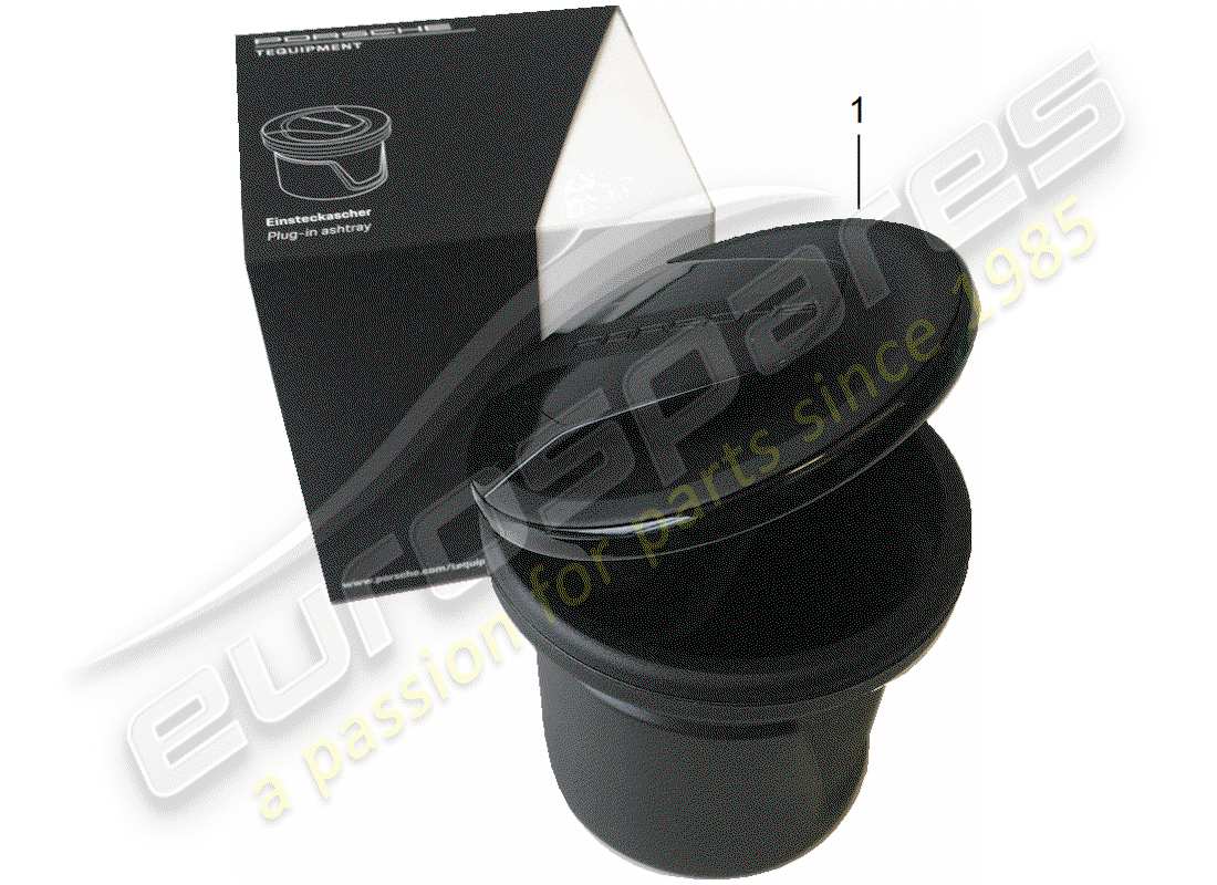 porsche 2013 (tequipment 98x/99x) insert for ashtray part diagram