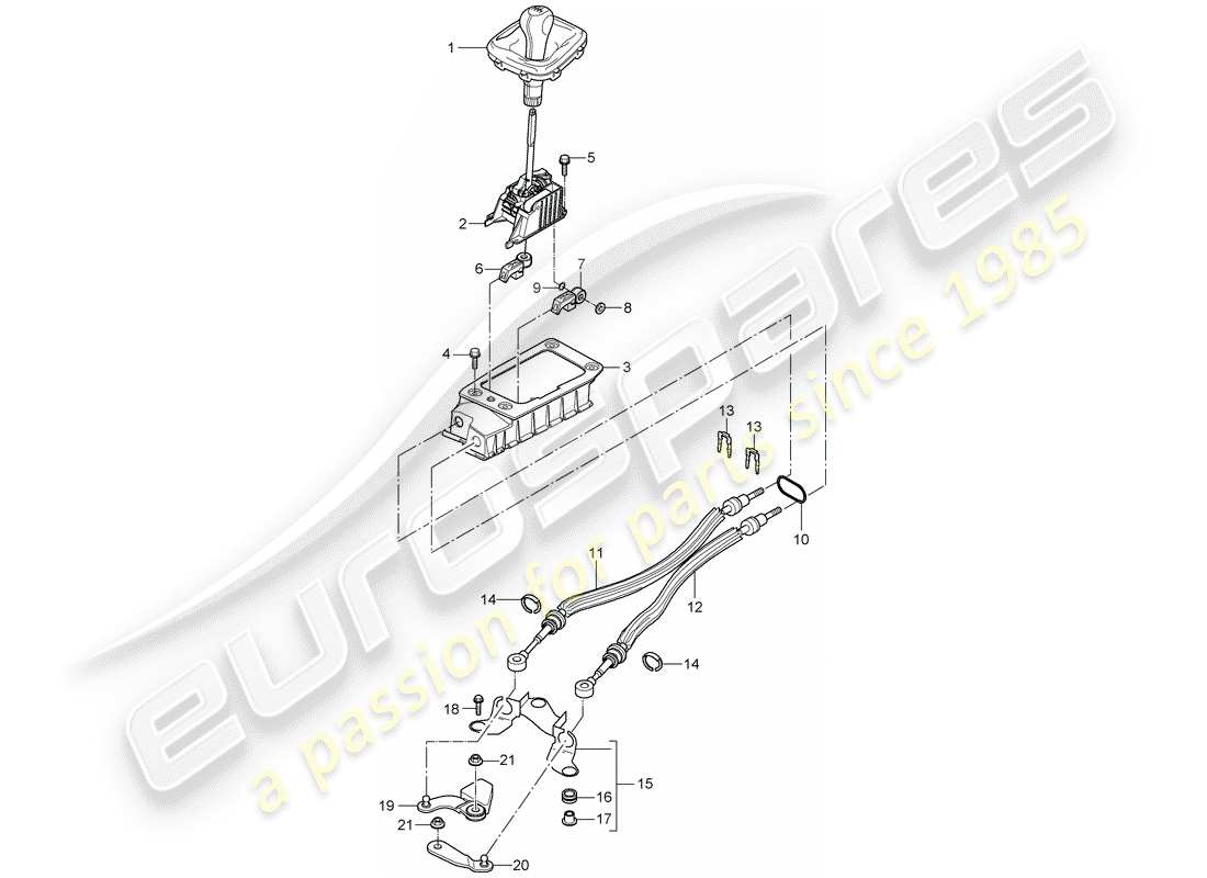 porsche cayenne (2007) transmission control part diagram