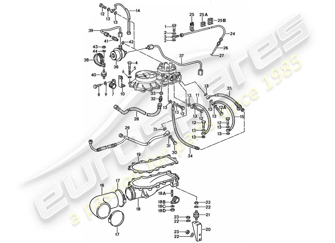 porsche 1989 (911) for - k-jetronic iii part diagram