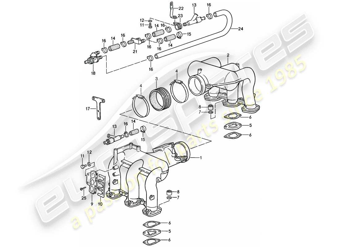 porsche 1989 (911) for - l-jetronic iii part diagram