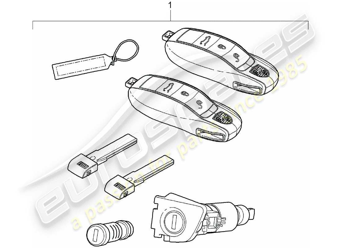 porsche cayenne e2 (2013) repair kits part diagram