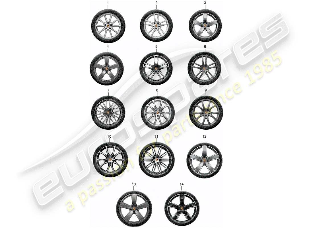 porsche 2006 (tequipment cayenne) gear set part diagram