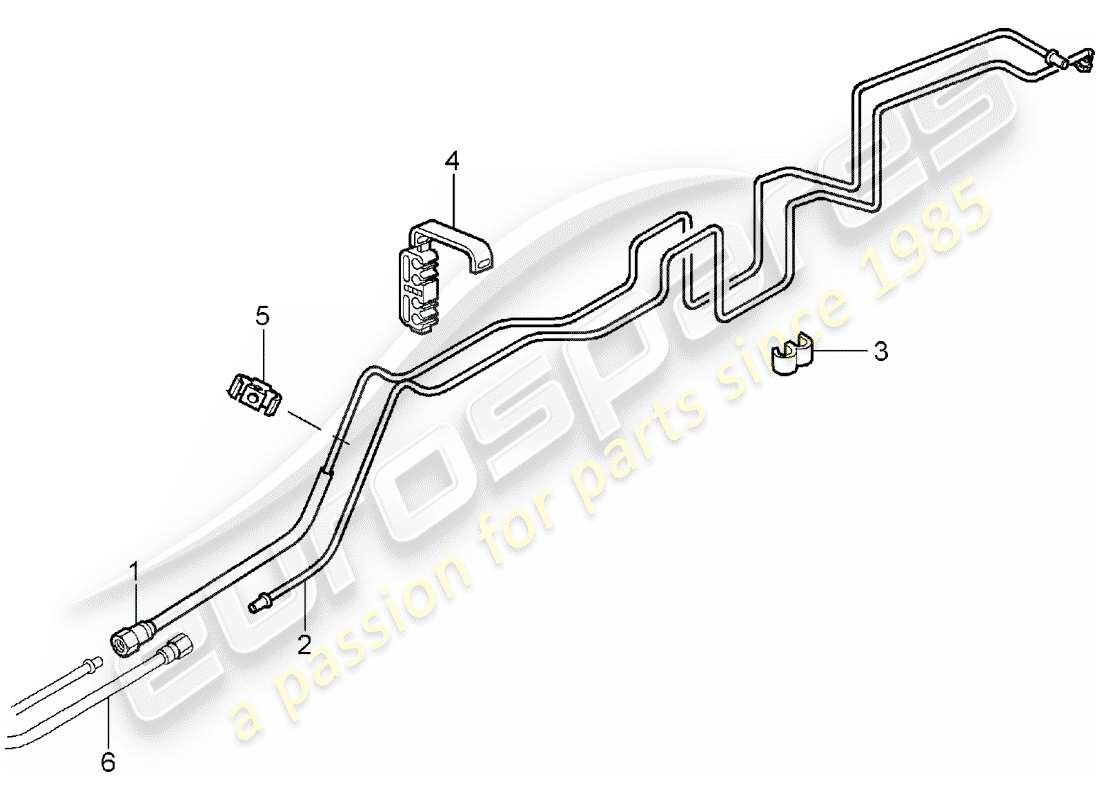 porsche 2007 (997-1) fuel system part diagram
