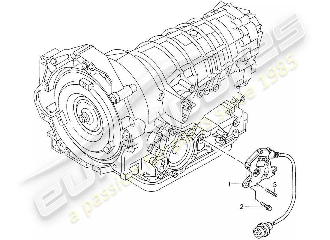 porsche boxster 986 (2004) tiptronic - transmission switch part diagram