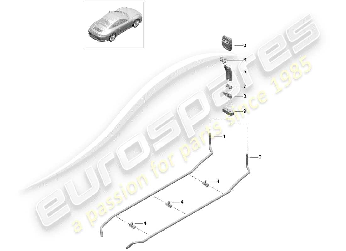 porsche 2017 (991-2) heater part diagram