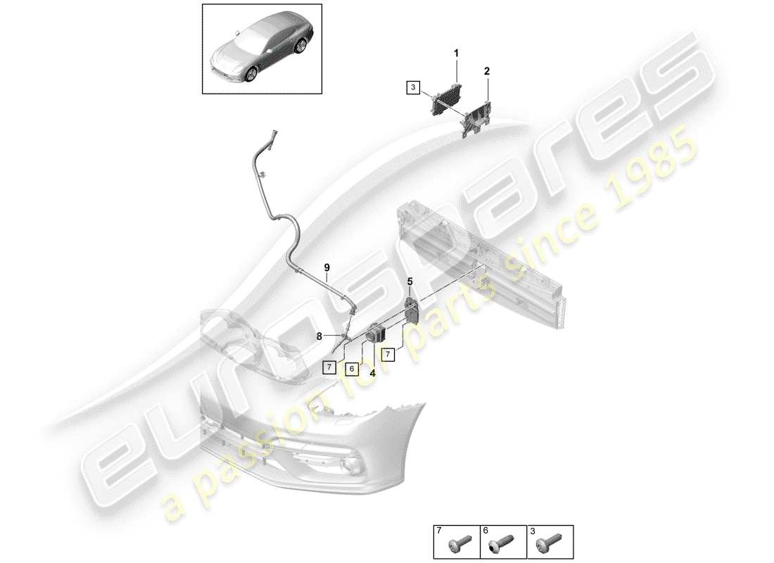 porsche 2019 (panamera 971-1) single parts part diagram