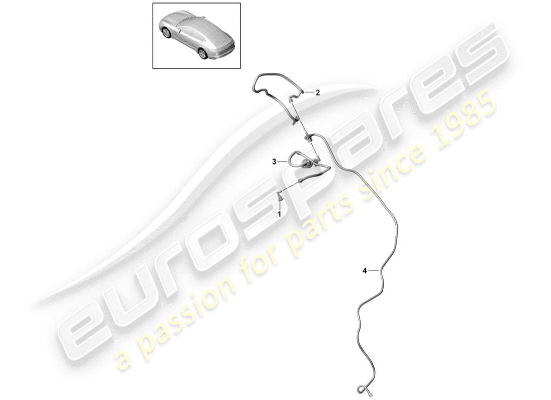 porsche panamera 971 (2017) nozzle parts diagram