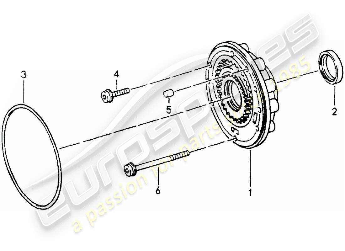 porsche 1990 (964) tiptronic - oil pump part diagram