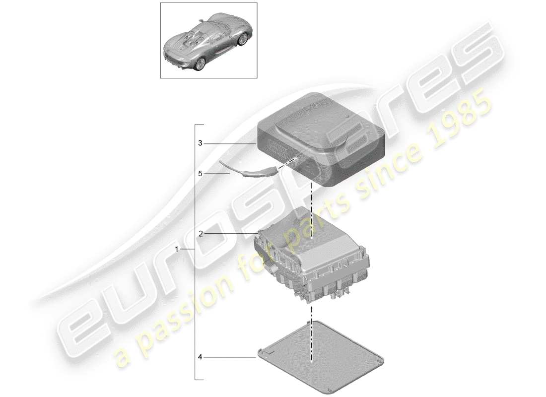 porsche 2015 (918 spyder) dc charging station part diagram