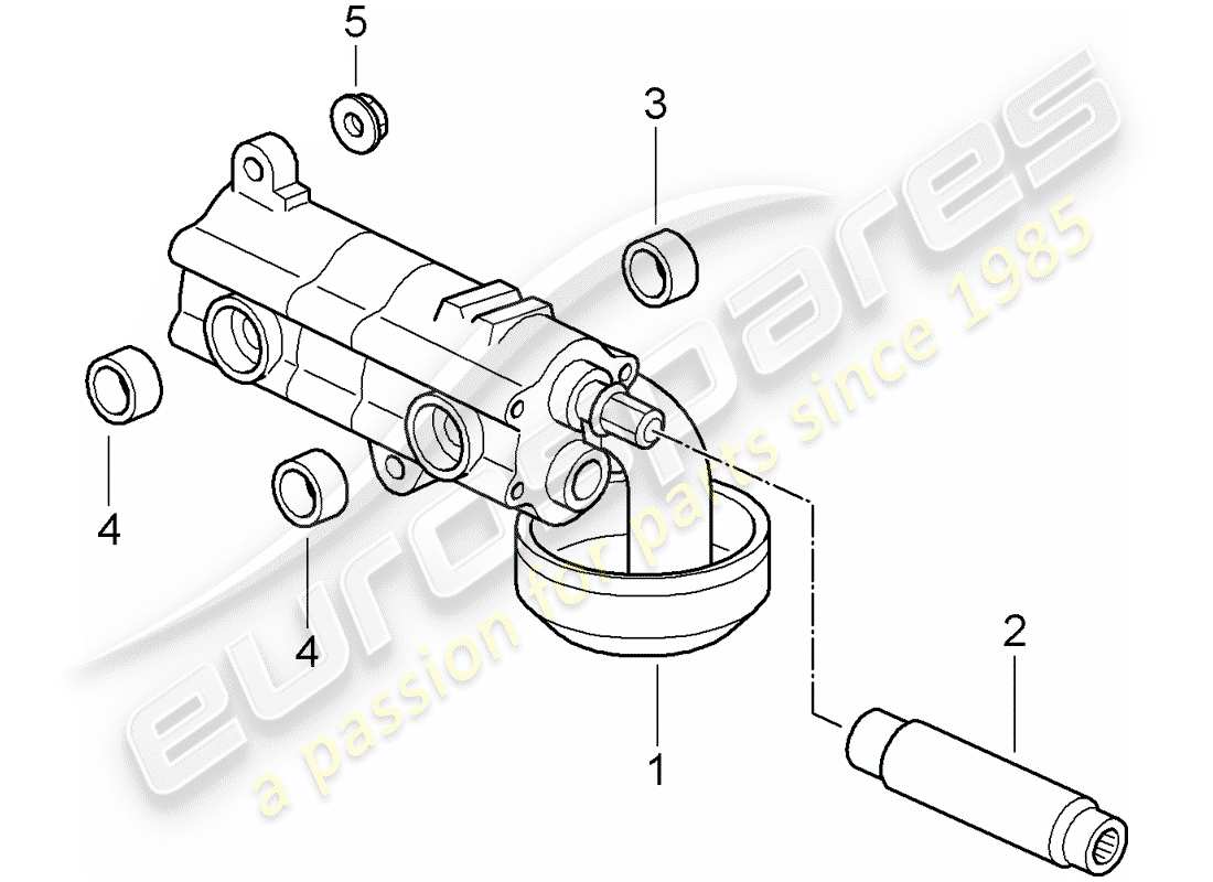 porsche 2008 (997-1 gt3) oil pump part diagram