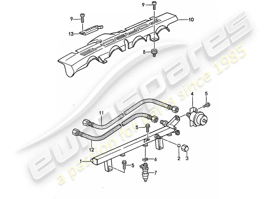 porsche 1994 (968) lh-jetronic - 3 part diagram