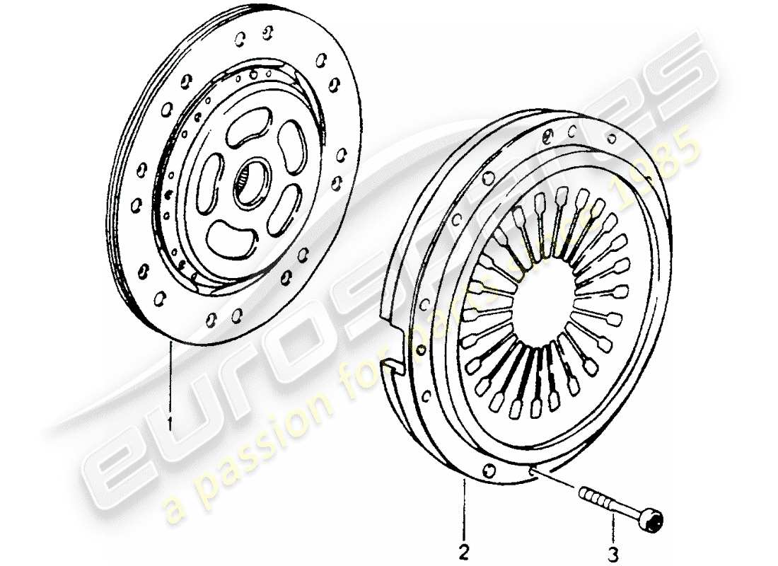 porsche 1990 (964) clutch - d - mj 1990>> part diagram
