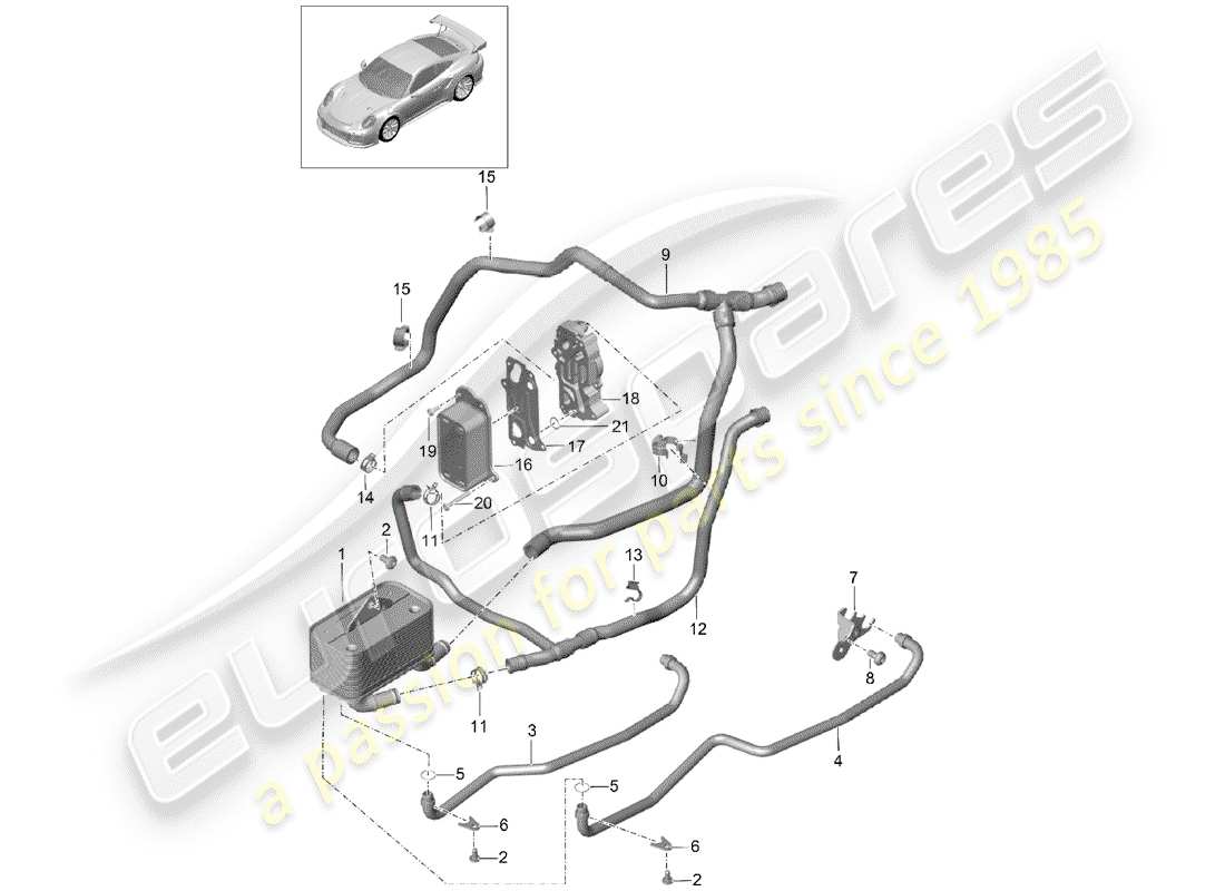 porsche 2015 (991-1 turbo) - pdk - part diagram