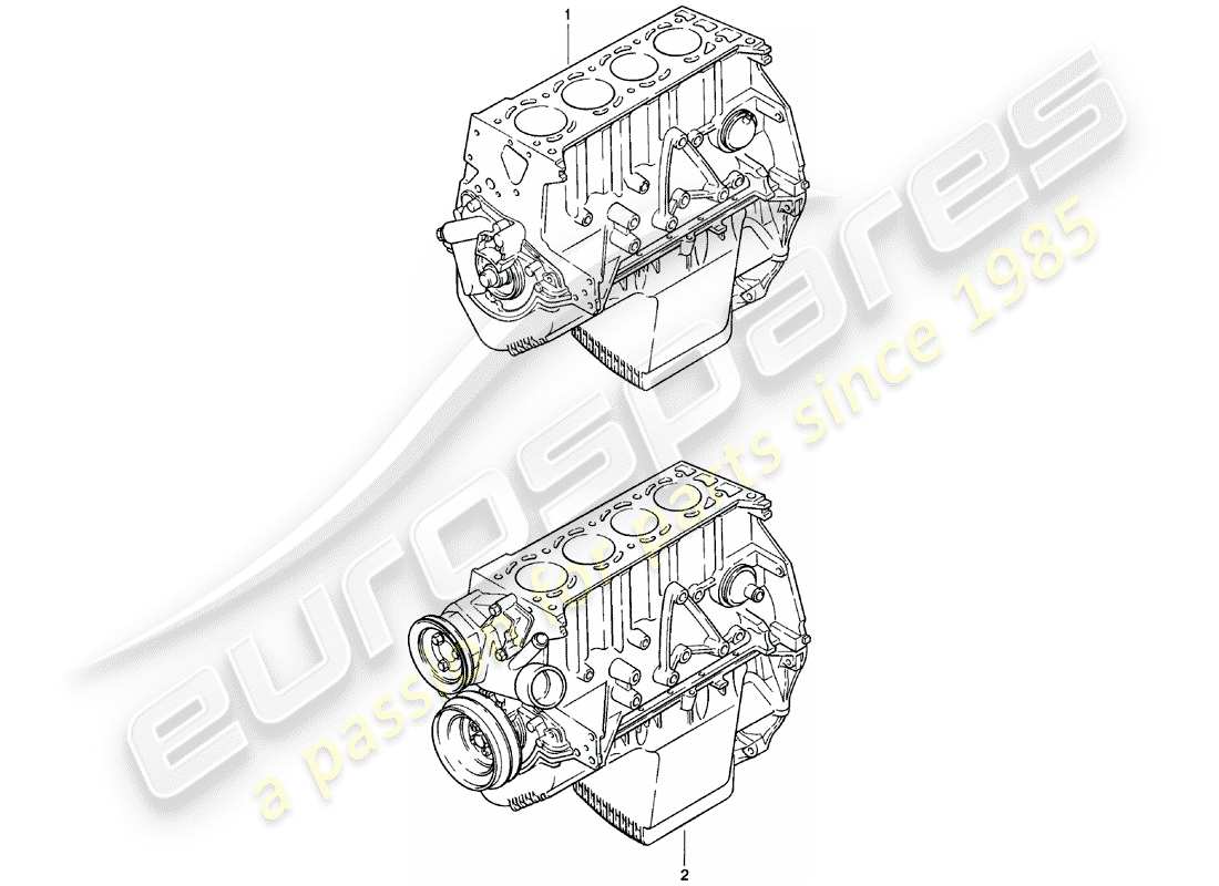 porsche 1984 (924) short engine part diagram