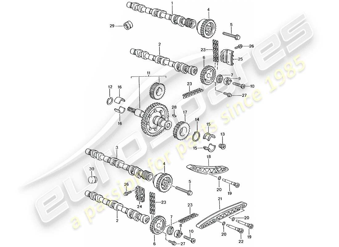 porsche 2005 (996 turbo / gt2) valve control part diagram