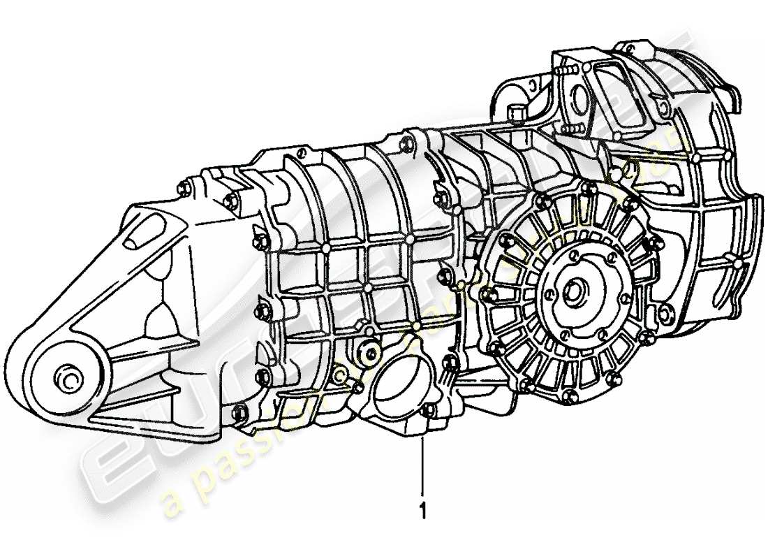 porsche 2008 (refurbished and exchange catalogue) manual gearbox part diagram